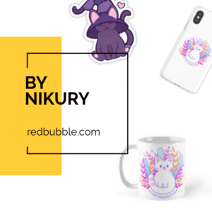 Cat collection by an artist Nikury on redbubble