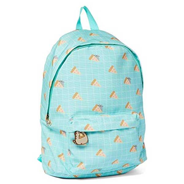 Pusheen blue cat-themed backpack for girls 