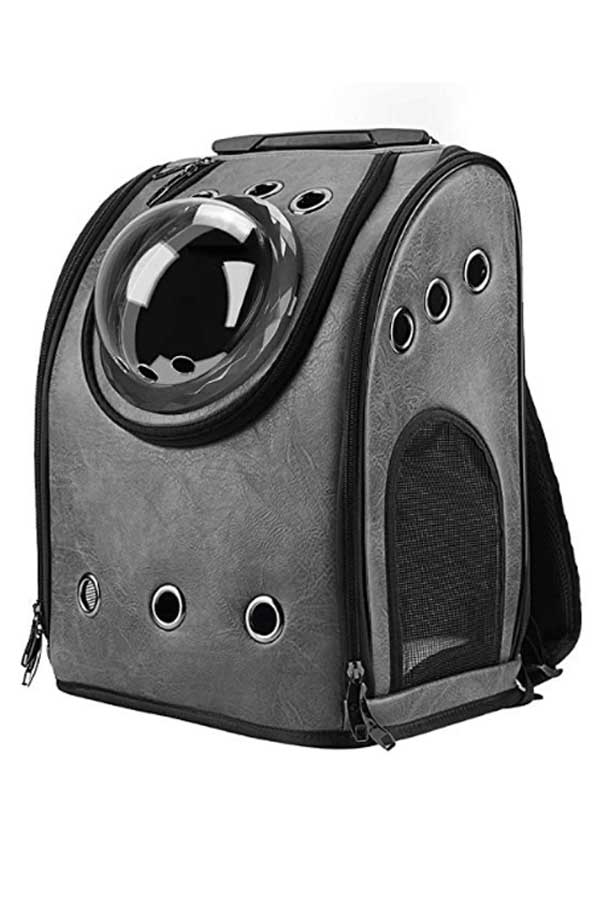 Grey cat backpack bubble by Texens on Amazon