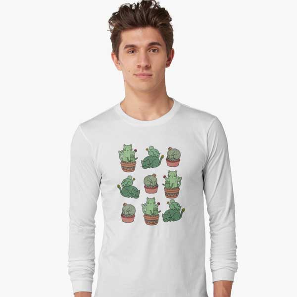 Cactus Cats Long Sleeve T-Shirt