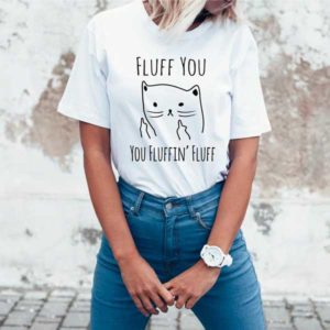 A cat white T-shirt that is truly perfect for every occasion
