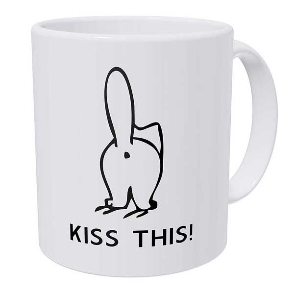 A cute cat cup Kiss This on Amazon