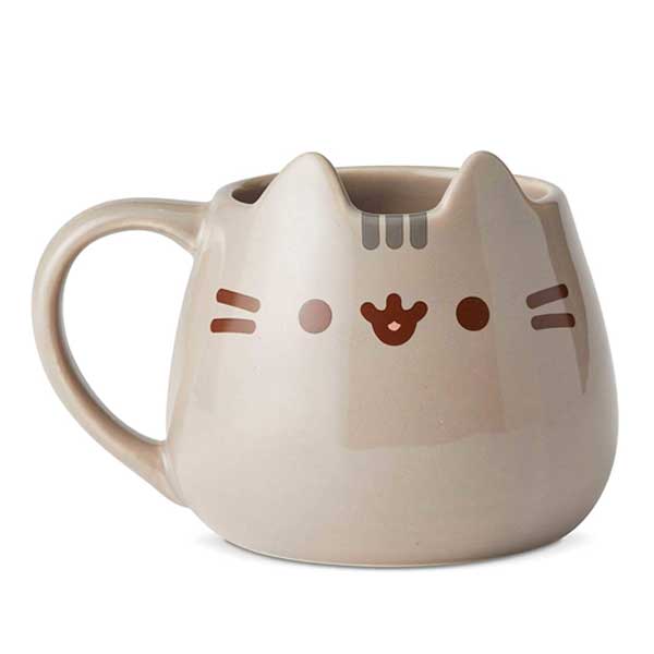 A cute Pusheen cat mug on Amazon