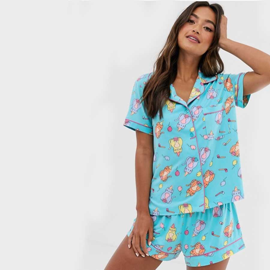 Chelsea Peers Party Cat short PJ