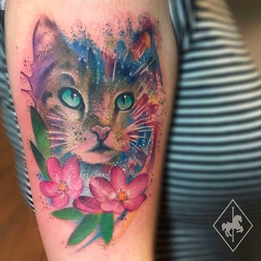 68 Unique And Cute Cat Tattoos That Will Make You Aww