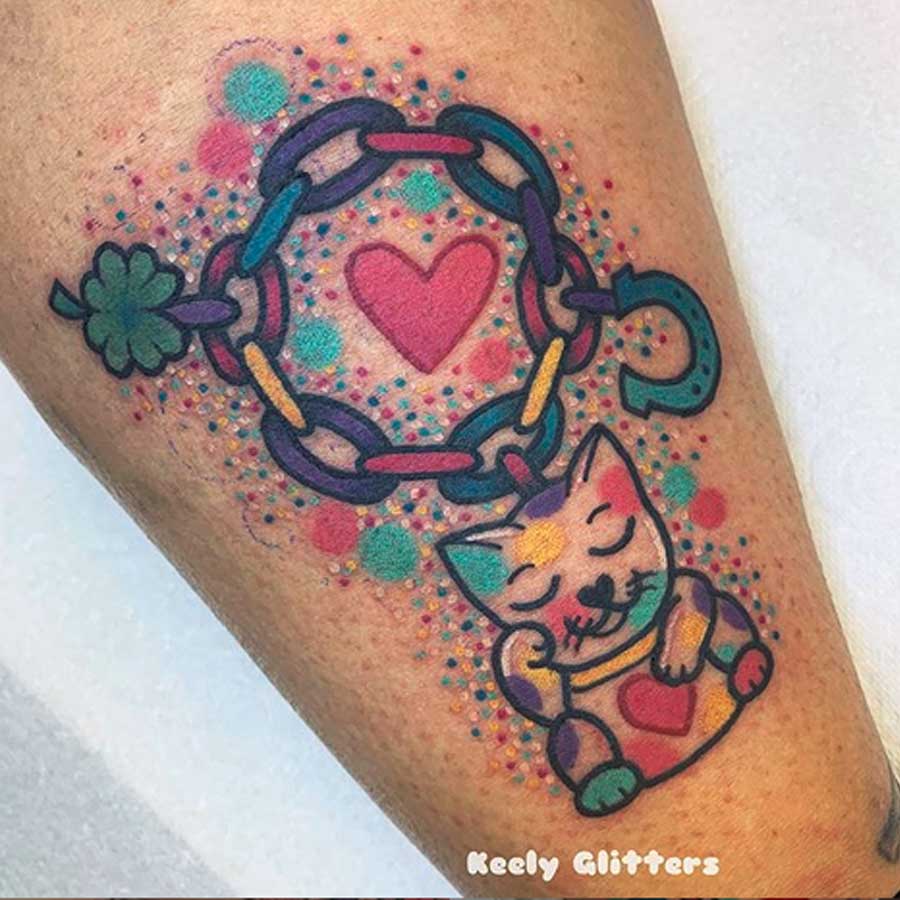 A kitty cat tattoo designs by kellyglitters