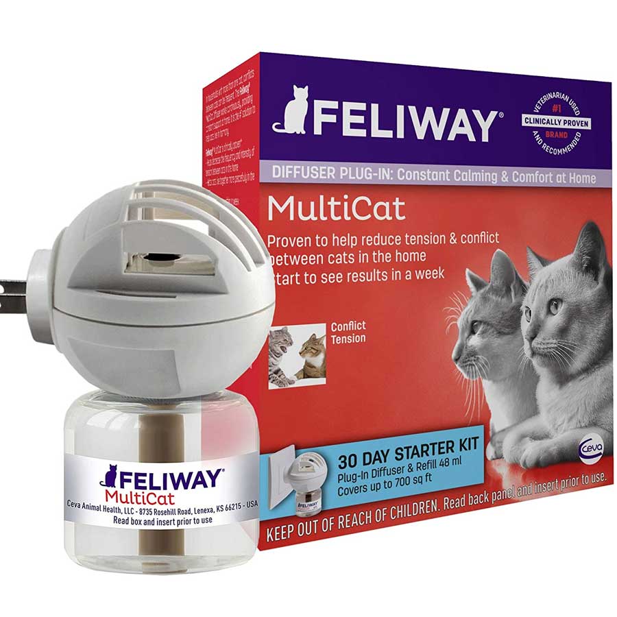 Feliway multicat diffuser  - a picture of the product that is availbale on Amazon, Walmart, or Pepco