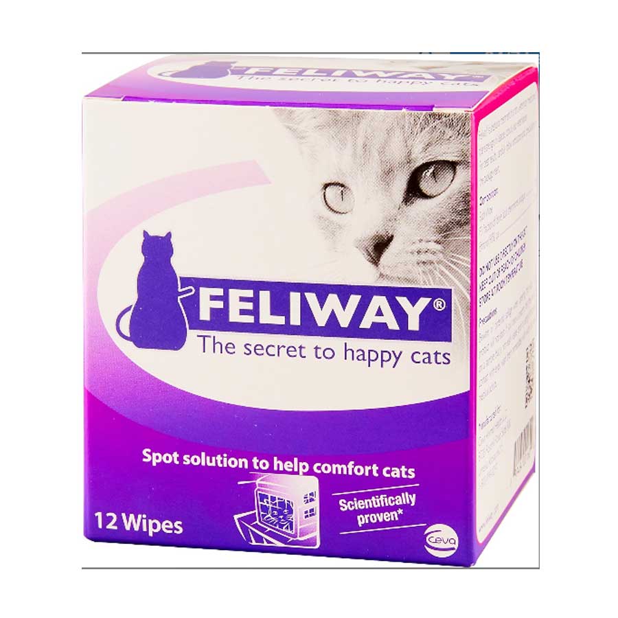  A picture of Feliway wipes for cats that is available on Chewy