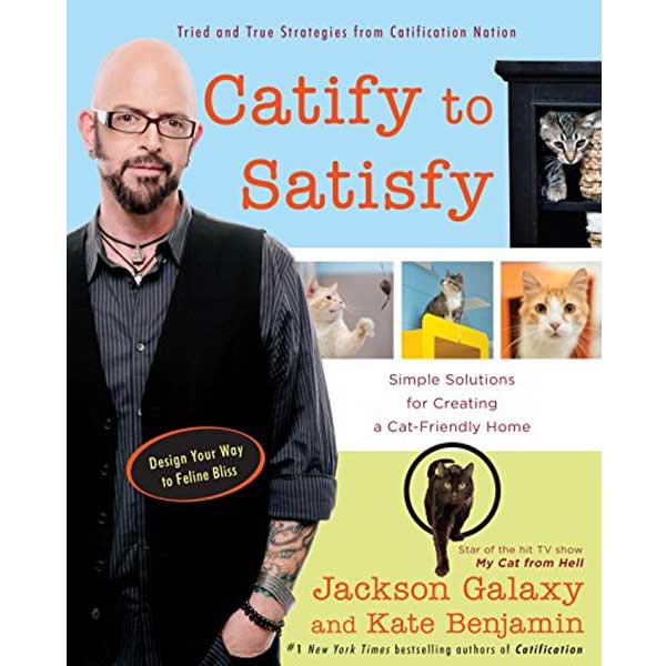 Jackson Galaxy with images of happy cats