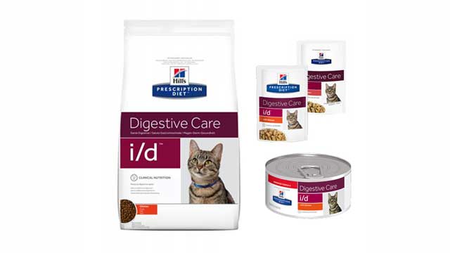 Hill i/d cat food for cats with gastrointestinal problems