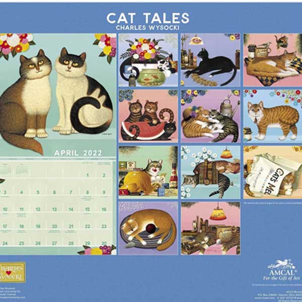folky cat illustrations for Wysocki tales