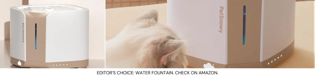 Cat Water Fountain with Safe-Sip