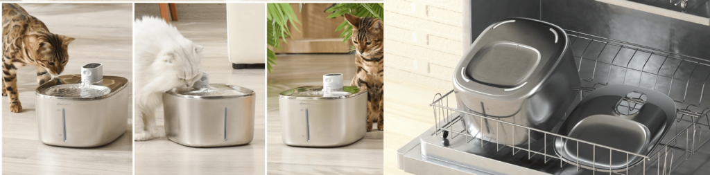 APETDOLA wireless water fountain for cats 